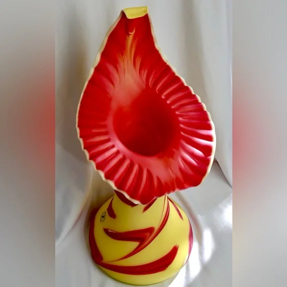 BAIJIAN Hand Blown Rare Vintage multi-colored Glass Vase by Essie Zareh